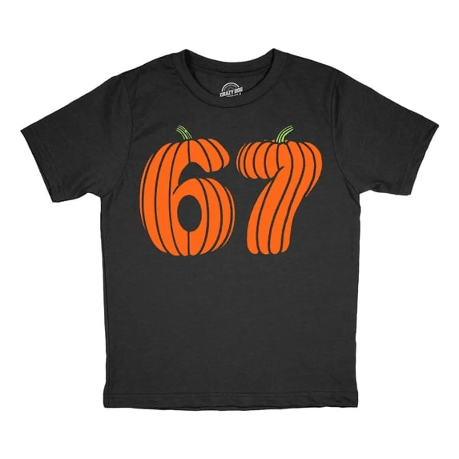 Youth Funny T Shirts Six Seven Pumpkins Sarcastic Halloween Meme Tee For Kids