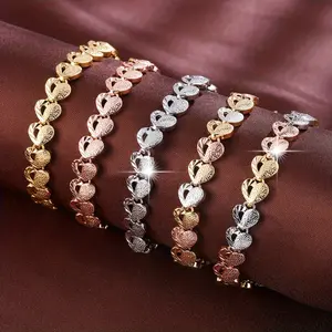Versatile Stylish Accessory - Fashionable Multiple Colorful Heart Designs Bracelet For Women