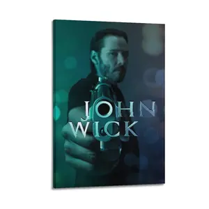 John Wick Canvas Poster Painter Living in Art Deco Strong Wall Design Painting Hallway Bedroom Living Room Decorated Poster Ornaments Photo