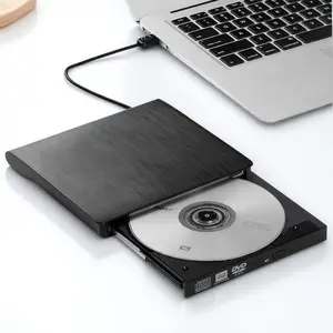 USB 3.0 External CD DVD Drive: Ultra-Slim Portable Burner, Plug & Play for PC/Mac/Lap, High-Speed Disc Reader Writer, Compatible with Windows XP to 10 and macOS.