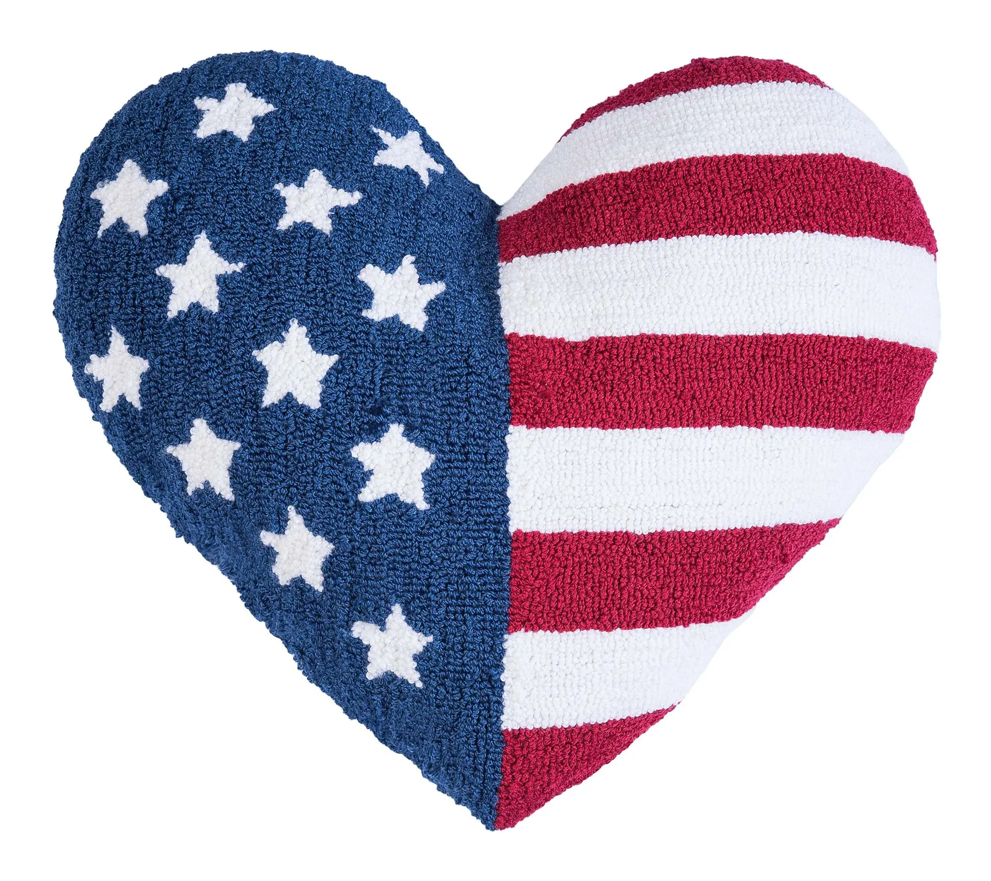 Flag Stars and Stripes Throw Pillow by Valerie