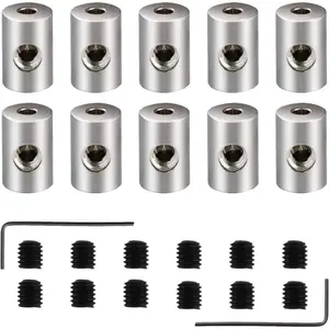 BEADNOVA Pin Locking Backs Pin Locks Backs Locking Pinbacking Pinback Clasp for Insignia Name Tag Landyards Badge (10pcs, Allen Wrench Included)