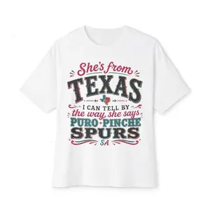 Shes From Texas Puro Pinche Spurs Tee Fiesta Style San Antonio Shirt