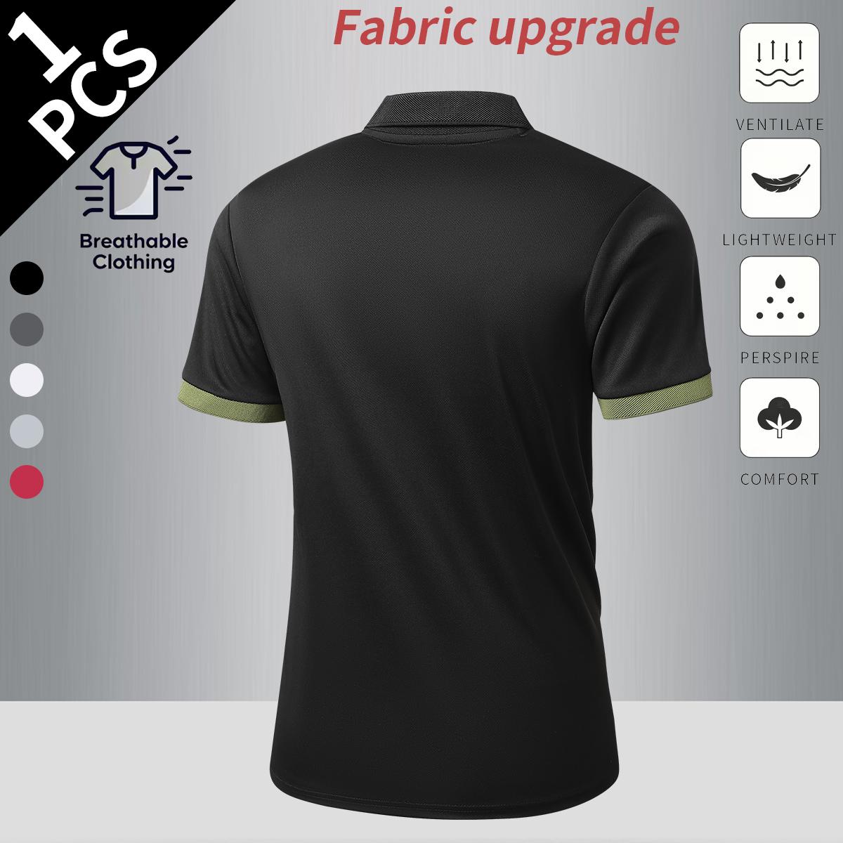 6-Pack Men's Summer Shirts - Breathable Fast Drying Fabrics, Business Casual Short Sleeves, Solid Color Fit Version Suitable for Office and Daily Wear, Warm Weather Dress, Professional