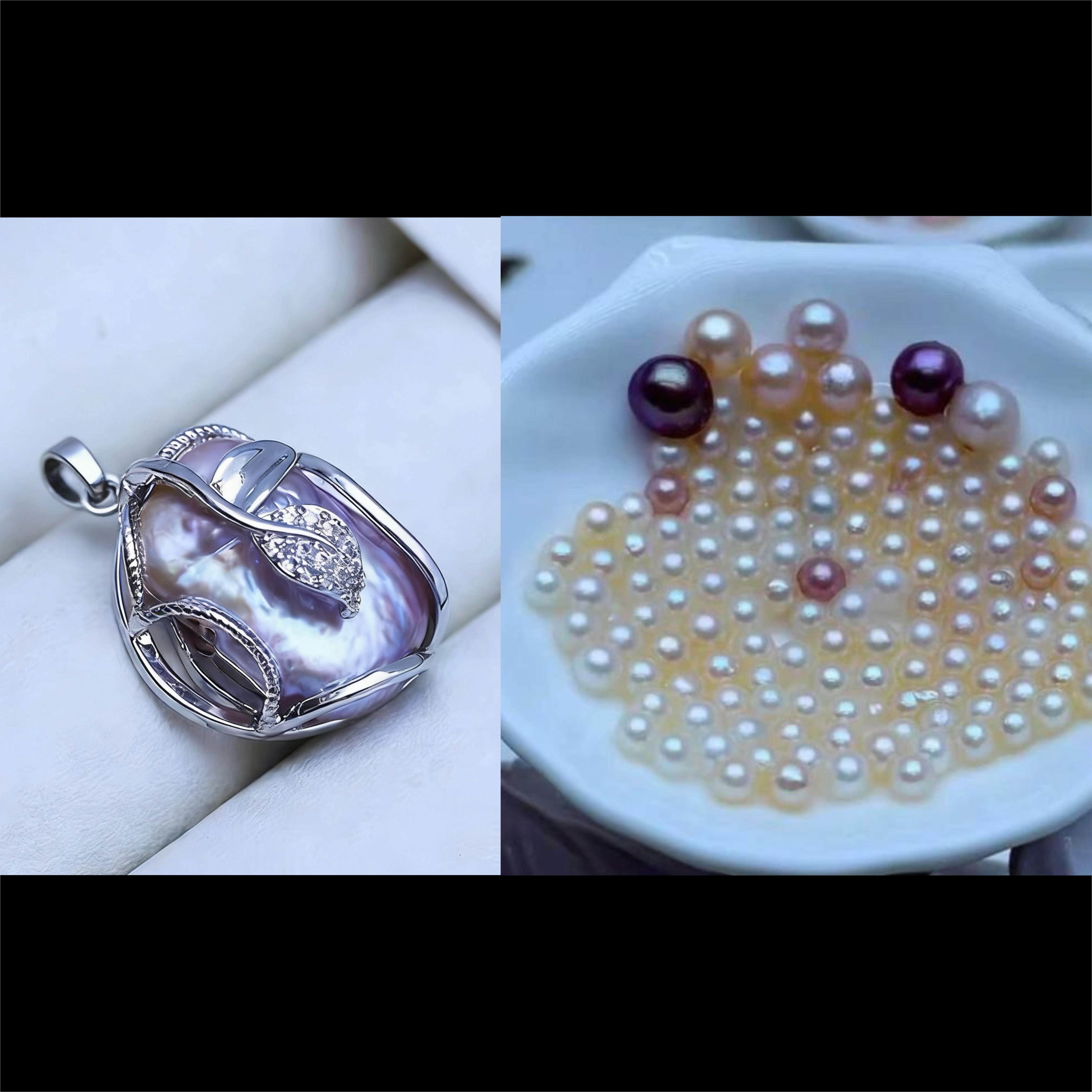 Pearl pendant+[live opening] Min 1 Colourful Caviar as gift