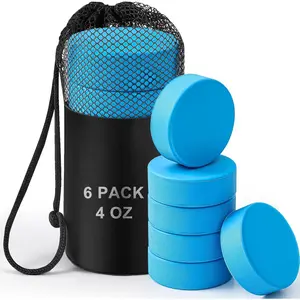 10 oz Weighted Ice Hockey Heavy Training Puck with Mesh Carrying Bag Official Size for Stick Handling and Training