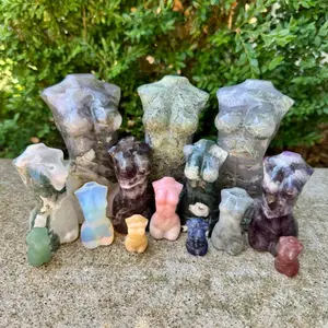 Crystal Goddess Body Carvings| Multiple Sizes| Choose Your Material