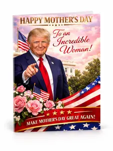 Trump Mother's Day Audio Card Flirty Presidential Message 30 Second Sound Card for Moms with a Big Sense of Humor