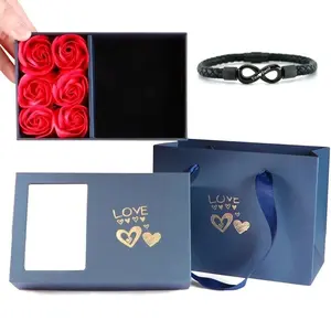 For Husband - Personalized 2 Names Infinity Leather Bracelet To My Man, Personalized Dual Name Infinity Leather Bracelet, Stainless steel Braided Bracelet, Men Braided Cuff Bracelet, for Boyfriend Xmas, Birthday, Anniversary