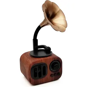 Mini Classic   Speaker Stereo Audio Retro  Record Player Model  Room Decor