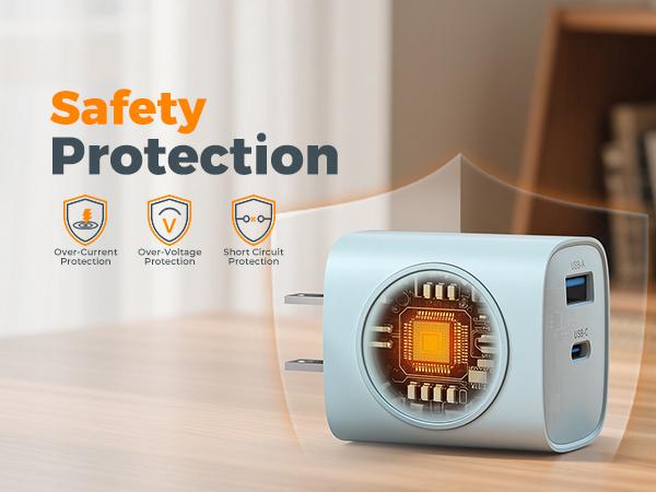 Charging Blocks for Apple Watch, 3-in-1 PD 20W USB C Charger Block with Built-in Wireless Watch Charging, Dual Ports Wall Charger Compatible with iPhone,iWatch