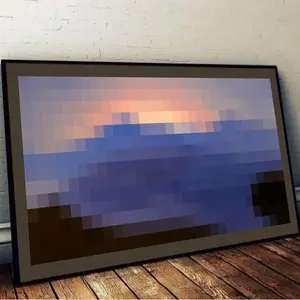 #Minecrafttt Painting The Sunset Poster - Art Decor - High-Quality Satin Paper - Unique Modern Art Prints for Living Rooms, Workspaces & More