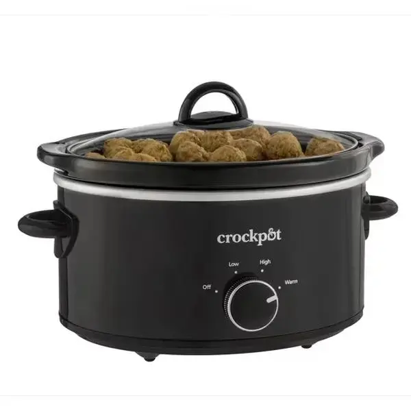 Crock - Pot Slow Cooker Classic 4 qt Black Stoneware