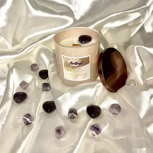 Nsekani Amethyst Coconut Amber Scented Candle 8oz