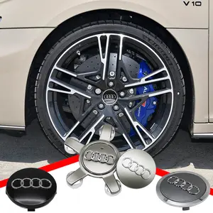 4pcs Car Wheel Center Caps for Audi A3 A4 A6 A5 Q5 A1 Q7 Q6 Q3 Q2 Q8 A7 A8 Tt S1 Sq5 Rsq3, Sporty Appearance Upgrade Automotive Accessories