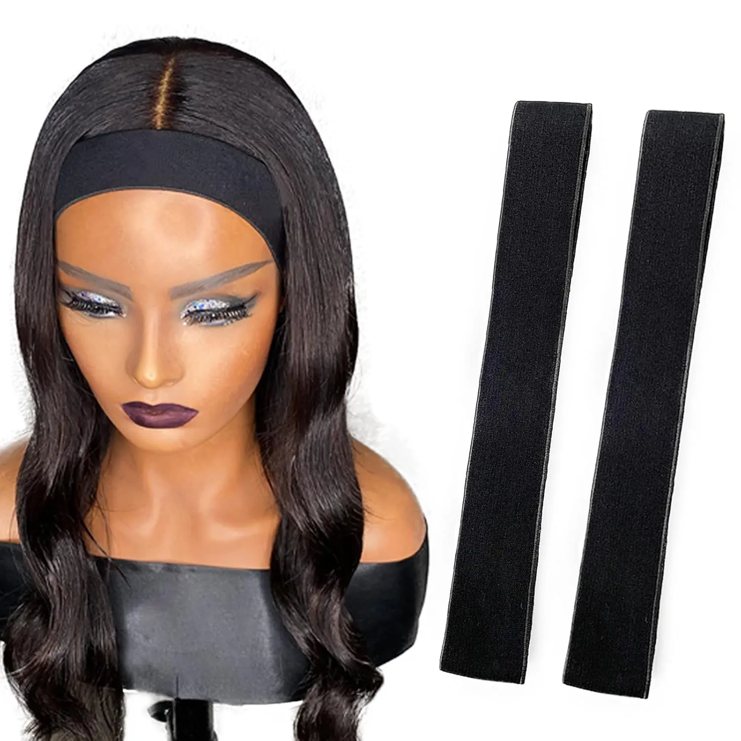 1 Pcs Elastic Bands for Wig, Lace Melting Edge Wrap to Lay Edges