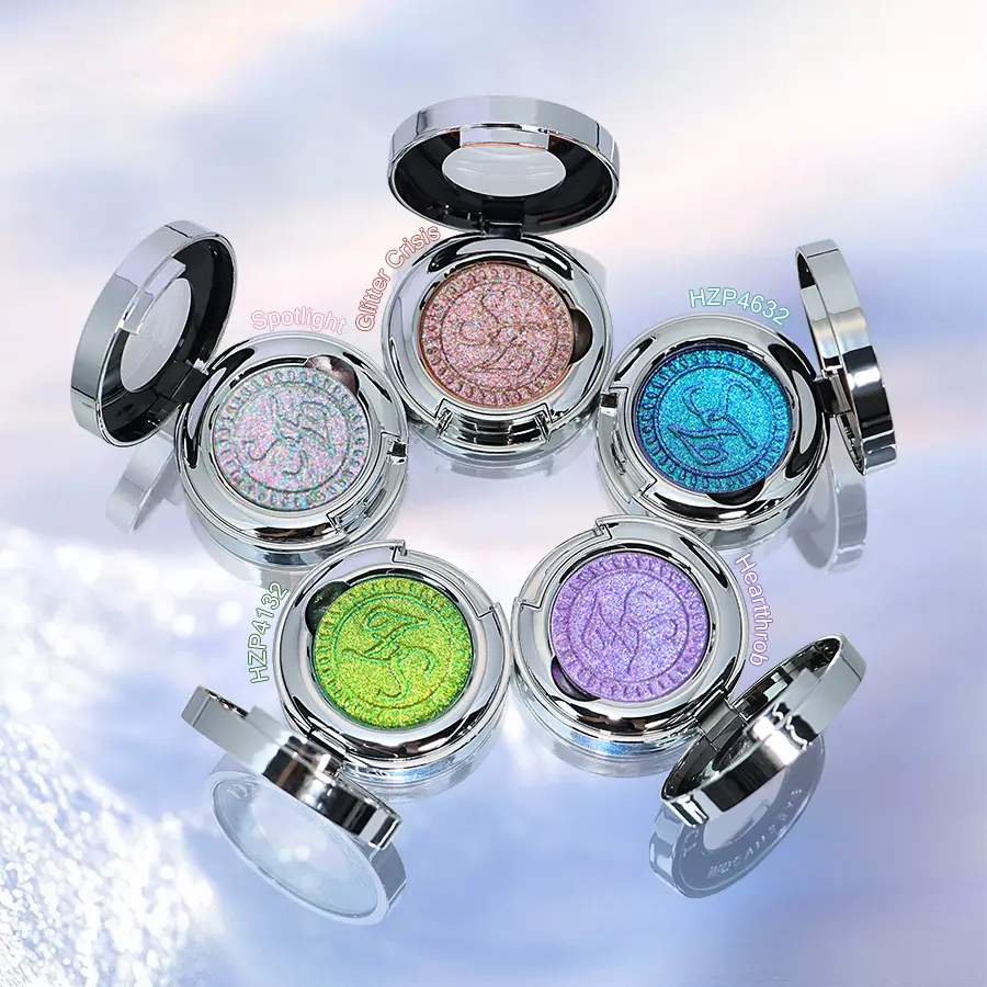 SE SHEENEFFECT Multichrome Shimmer Eyeshadow Palette & Face Highlighter, Radiant High‑Pigment Multi‑Finish Cosmetic, Matte Metallic Glitter Textures for Eye & Face Bold Makeup Looks, Regular Edition