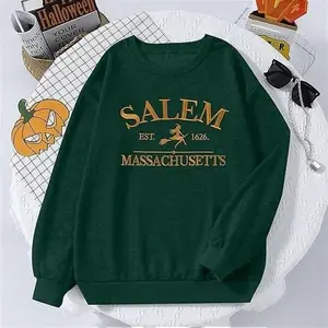 Salem Massachusetts Shirts Hocus Pocus Tees Tops Fall Holiday Casual Style;Retro Styles