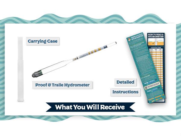 Proof and Tralle Hydrometer