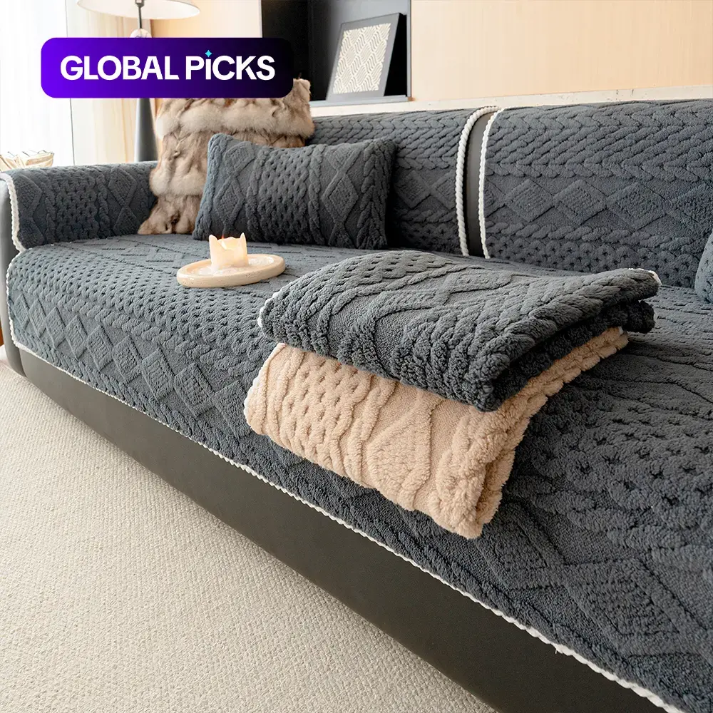 Non-Slip Sofa Couch Covers, Cushion Cover, Dustproof Seat Pad, Ideal for Living Room Decor, Hotel and Dormitory Room Decoration, Durable and Practical