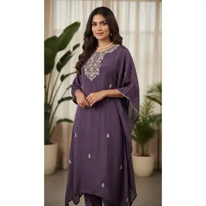 Purple Kaftan 2 Piece set