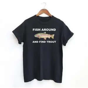 Discover Catch and Release Trout T-Shirt Funny Fishing Enthusiasts Top