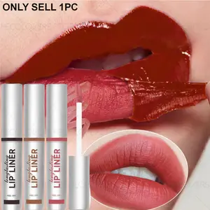 1PC Highly Pigmented Matte Peel-off Lip Gloss, Moisturizing, Fast Film-forming, 3D Lip Shape, Stackable, Perfect Christmas Gift Series