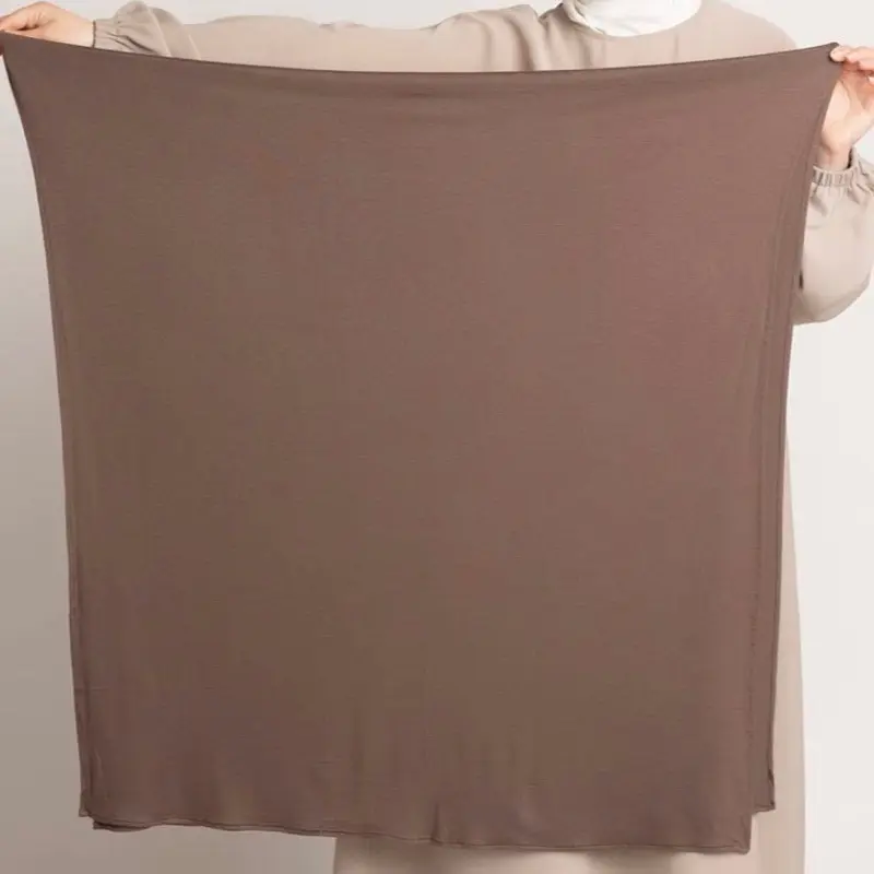 Premium oversized jersey  hijab - Dusty brown
