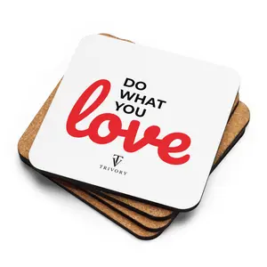 Motivational Cork-back coaster