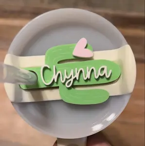 Customized Cactus Topper for H2.0 Quencher Cups Personalized Drinkware