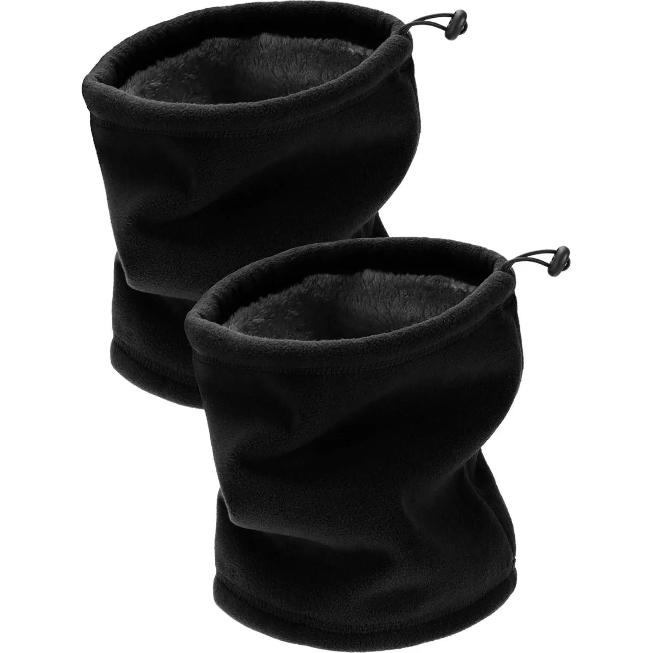 2 Pieces Fleece Neck Warmer Gaiter for Men Women – Winter Windproof Face Mask Scarf for Skiing, Hiking, Cycling, Snowboarding