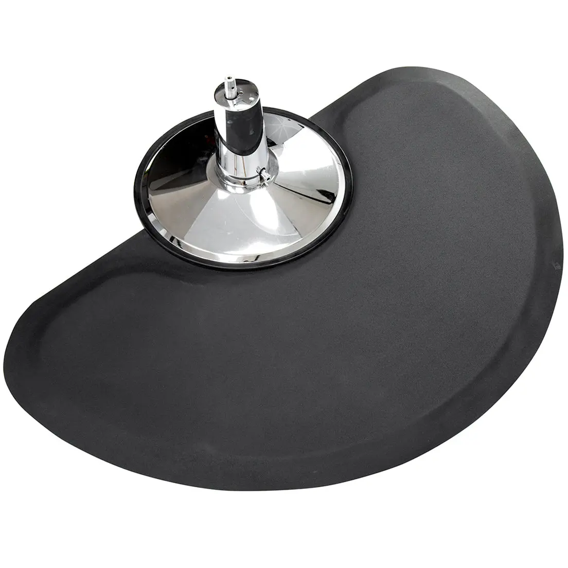 BarberPub Commercial Use Anti-Fatigue Barber Floor Mat - 3'x4' Circle, 1" Thick, Ergonomic, Comfortable Cushioning, Durable (Model 0025)