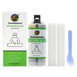 Metal Epoxy Glue 50ml, 2 Part Heavy Duty Cold Weld Epoxy Glue for All Uses,Bonding Metal,Plastic,Ceramics,Filler for Automotive Marine Repairs.High-Temperature Resistant Heavy Duty ab Glue. (1)