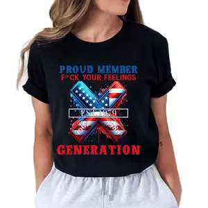 Custom Year Gen X T-shirt, Generation X 1965-1980 Proud Member Flag Shirt, Flag V1