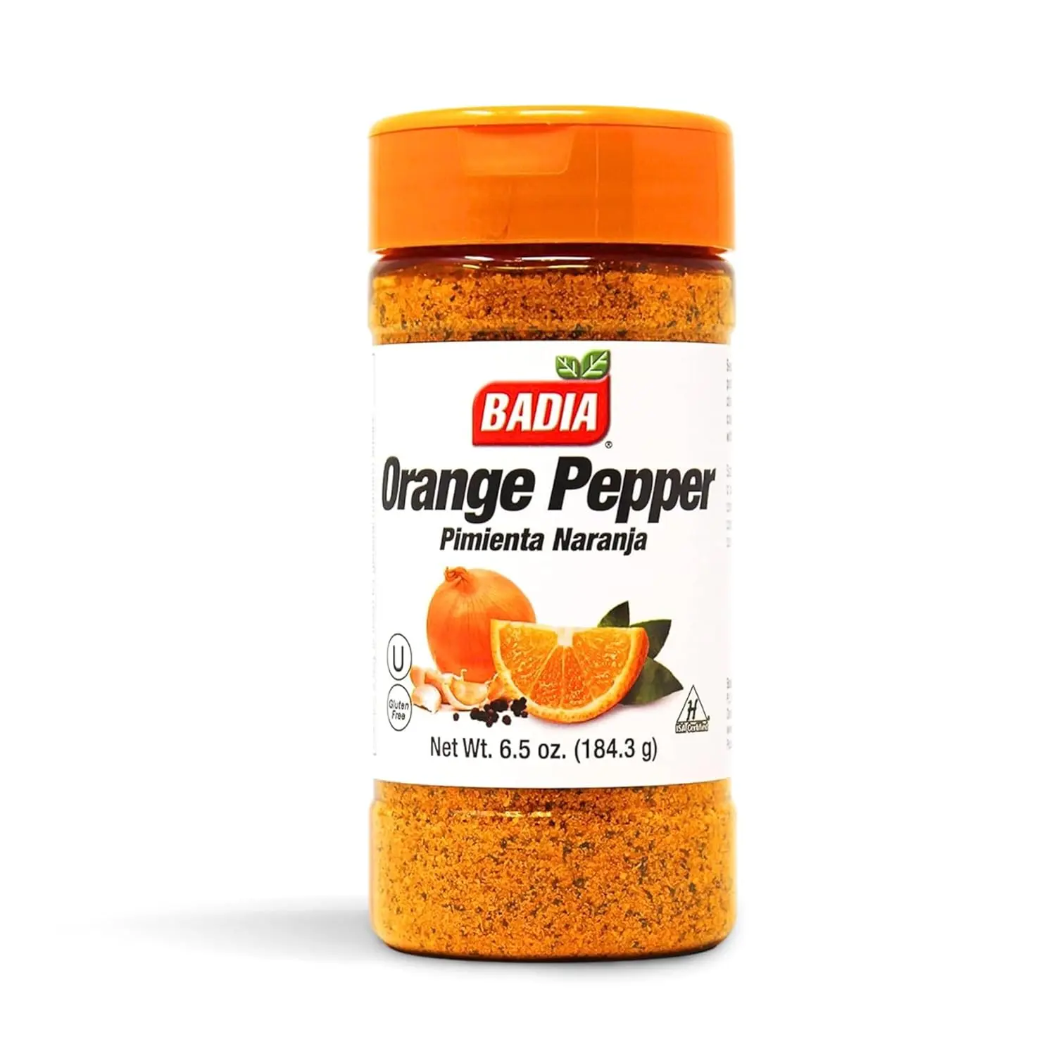 Badia Orange Pepper Spice, 6.5 oz Zesty Citrus Cooking Seasoning Blend - Infused with Pepper, Garlic, Onion - Flavor-Boosting All-Purpose Seasonings for Chicken, Seafood