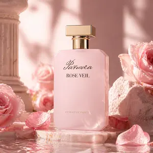 Paruvea Rose Veil Extrait de Parfum – Romantic Floral  Women's Perfume | Long-Lasting Feminine Scent for Her |  100ml 3.4 fl oz