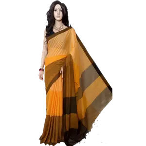 Soft khadi cotton saree dress