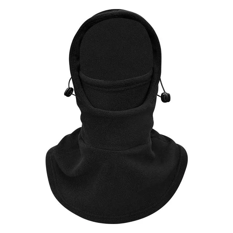 Unisex All-in-1 Fleece Winter Headgear - Windproof, Adjustable Pig Nose Buckle Cycling Hat, Ski Mask Scarf Beanie for Skiing, Youth Outdoor Sports, Face Covering, Thermal Ski Mask, All Seasons