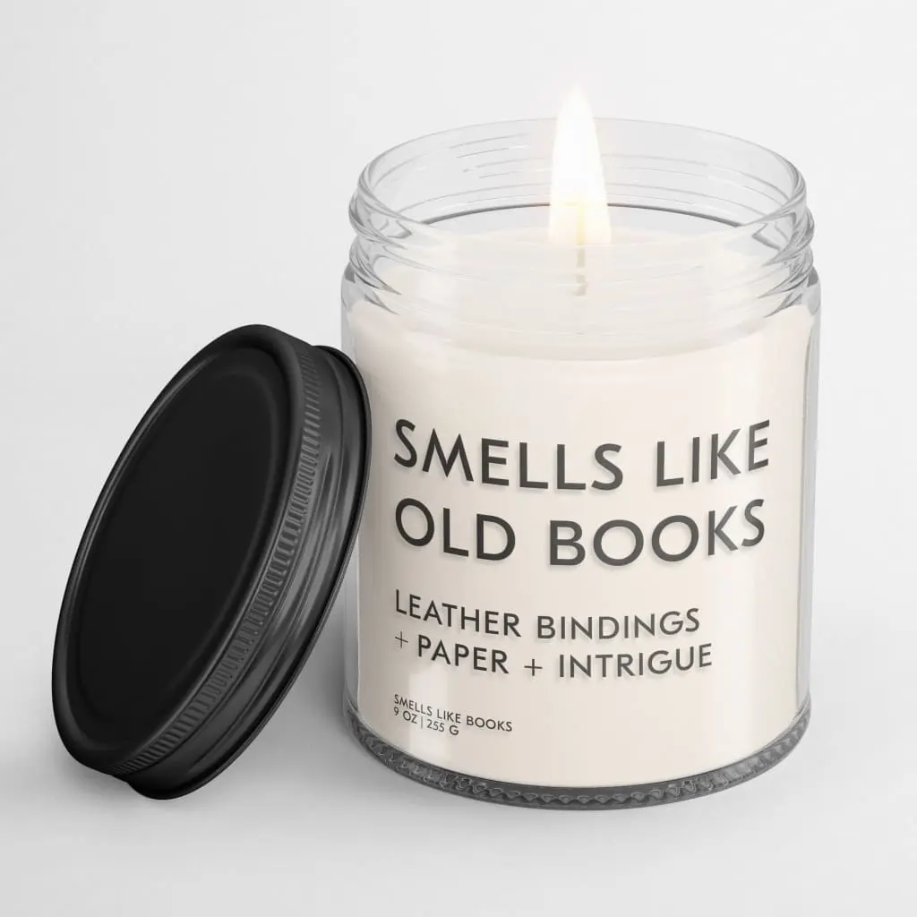 SMELLS LIKE OLD BOOKS Literary Inspired Candle for Book Lovers'
