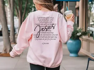 CHRISTLICHER PULLOVER Sweatshirt mit Jesus Songlyrics