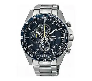 Seiko Men's Blue Dial Chronograph Sports Watch