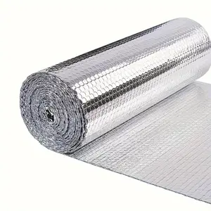 1pc Premium Reflective Insulation Foam Sheet - Double-Sided Aluminum Foil Bubble Shield, Thermal Radiant Barrier for Energy Efficiency, Windows, RV, Roof, Garage Door Insulation - Easy to Install, Durable, and Weather-Resistant