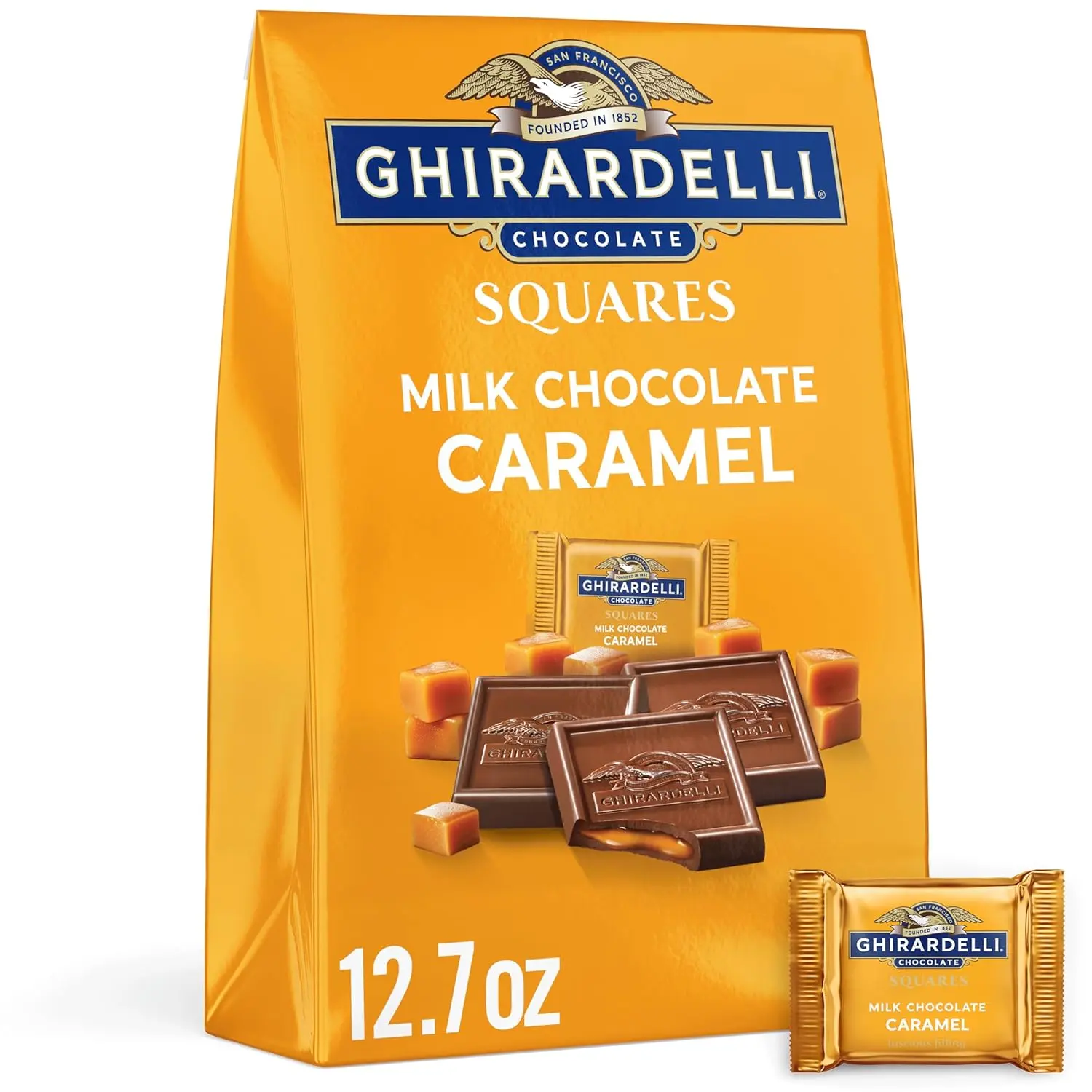 Ghirardelli, Milk Chocolate Caramel Squares, 12.7 Ounce