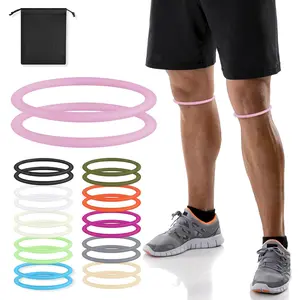 2-Pack Patellar Strap for Knee Pain Relief-Breathable & Lightweight Patellar Tendon Support Strap for Basketball, Running, Hiking-Stabilizing Knee Brace for Men, Women & Kids(Pink) Silicone patella band