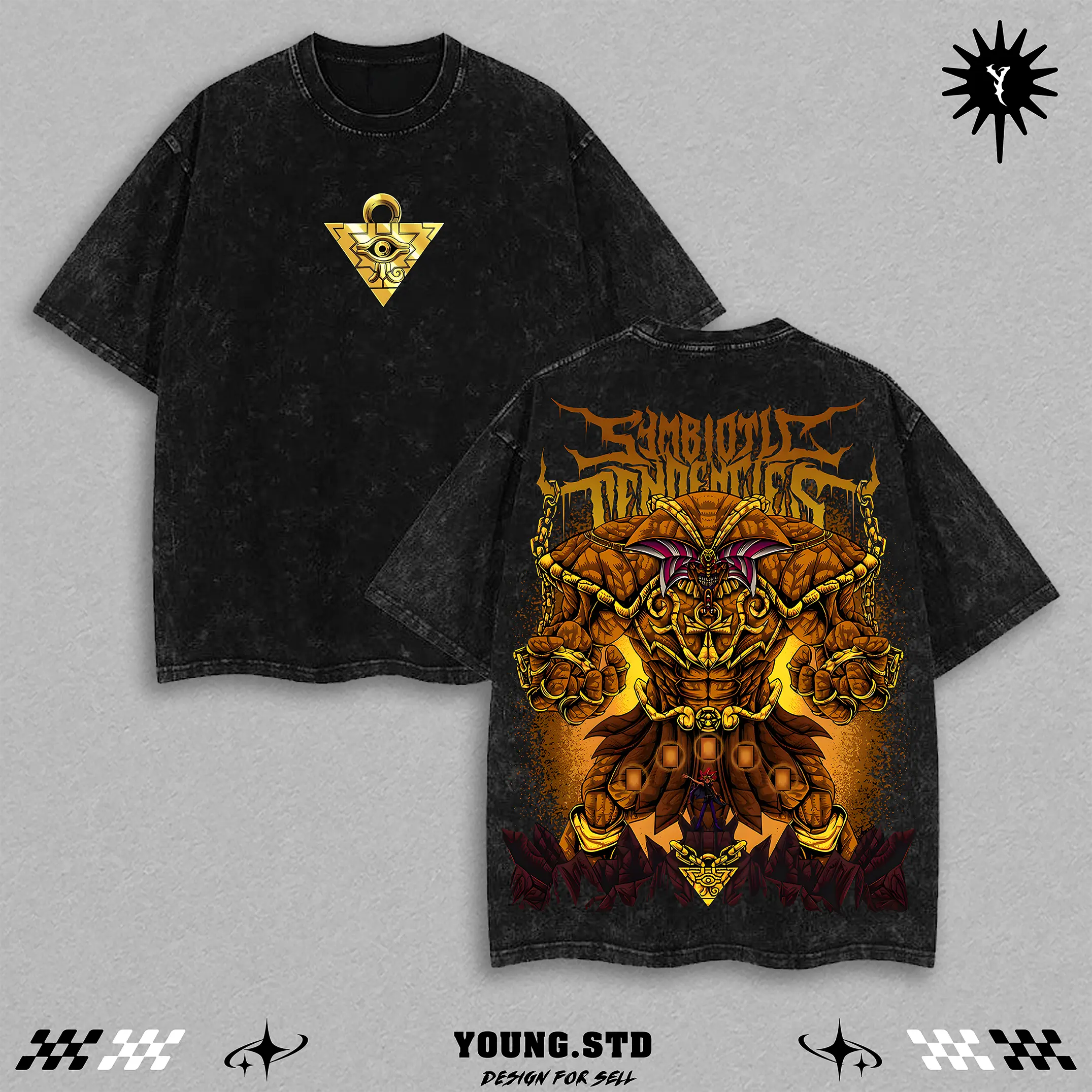 Exodia the Forbidden One Tee | Yu-Gi-Oh! God Card Anime Shirt | Oversized Millennium Puzzle Grunge Top | Vintage 90s TCG Streetwear | Egyptian God Monster Tee | Viral Nostalgic Anime Shirt for Him