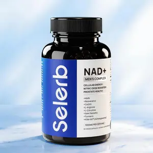 Selerb NAD+ Supplement for Men with NMN - Liposomal Complex with Trans-Resveratrol, CoQ10, Maca & Ashwagandha - Supports Cellular Renewal, Energy & Performance - 60 Capsules Dietary Healthcare Vitamins