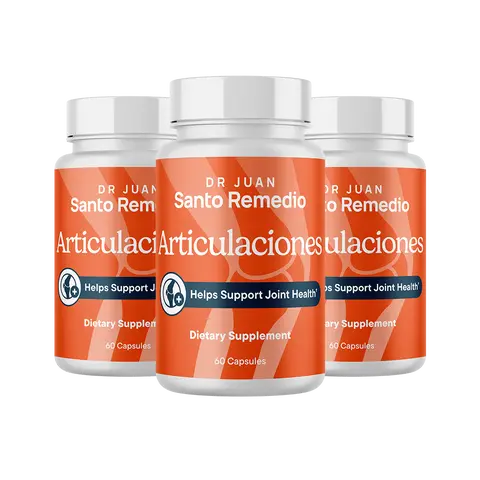 Santo Remedio Articulaciones, Promotes Joint Comfort and Function, Contains Clinically Proven Ingredients, TamaFlex, 30 servings Healthcare Supplement Dietary (3 botellas)