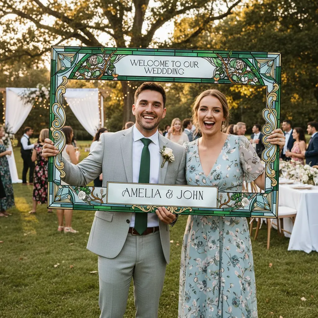 Personalized Wedding Photo Booth Frame
