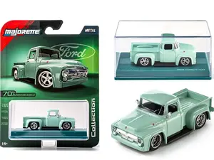 Majorette 1:64 Collector Series Wave 4 1956 Ford F100 Pick Up Green Diecast Model Truck 1019-3I