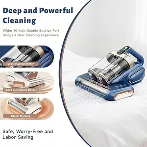 Eliminate Allergens & Dust Mites: Cordless UV-C Vacuum for Beds, Couches & Baby Nurseries